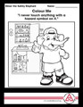 Home Safety Colouring Page!